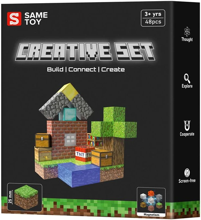 Магнітний конструктор Same Toy Creative Set Patio 48 ел. (MCRAFT-4129-SM)